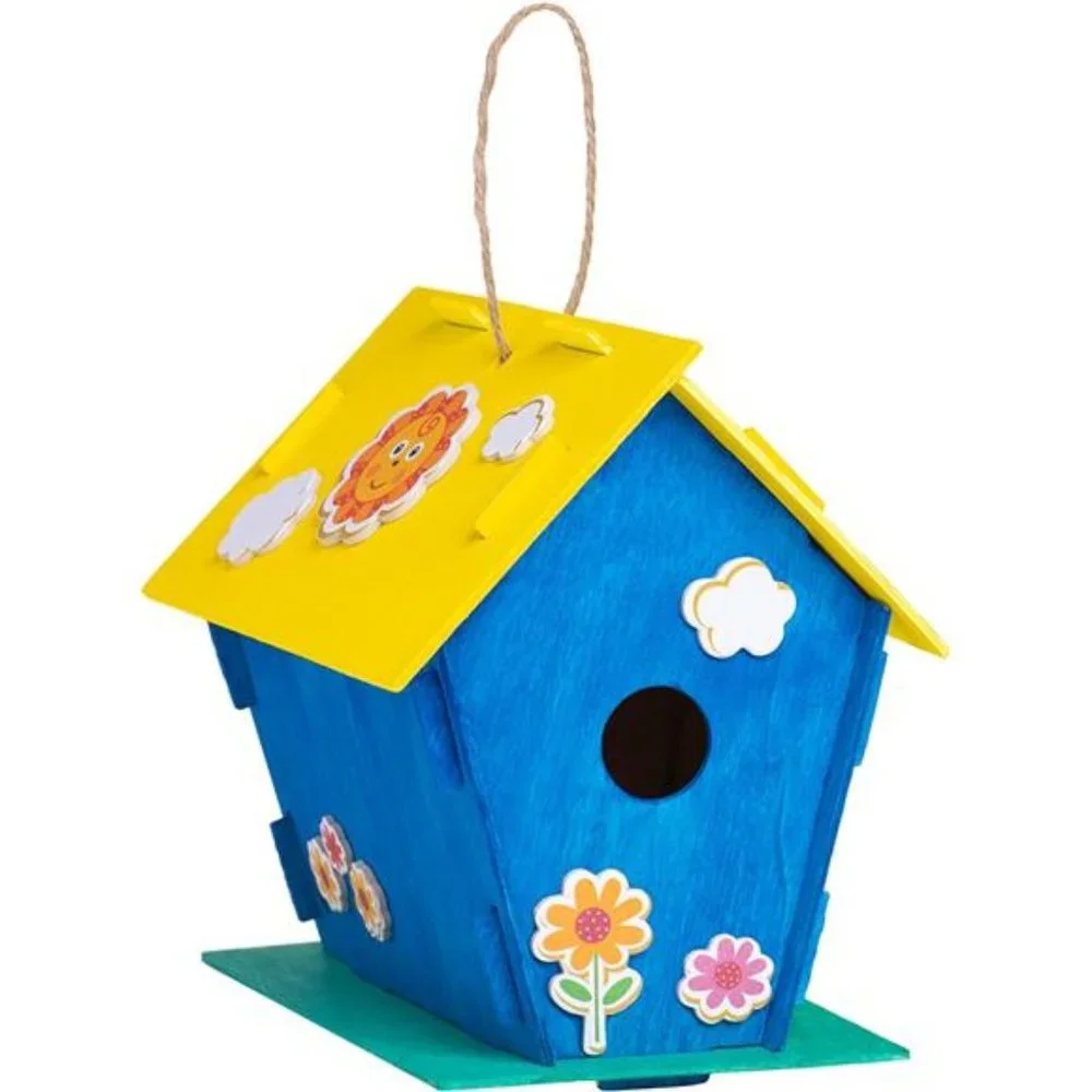 12 DIY Wooden Birdhouses - Kids Bulk Arts and Crafts Set, Crafts for Adults